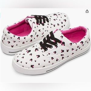 Disney Women Low Top Mickey & Minnie Fashion Sneakers - Rubber Soled size 8